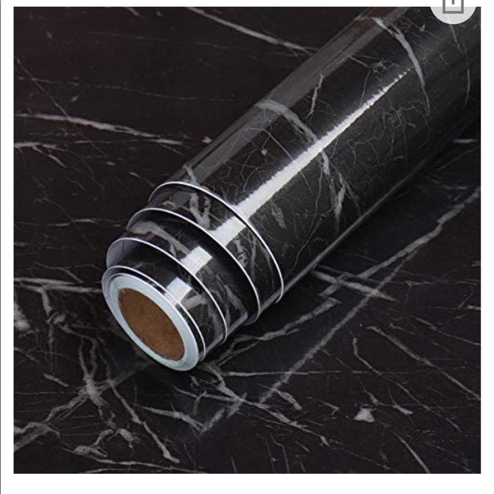 Black Marble Contact Paper